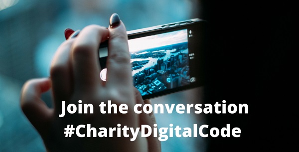 'Join the conversation about the #CharityDigitalCode'