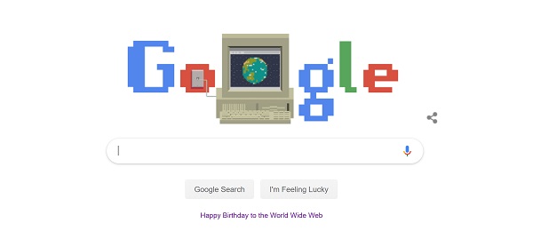 Google Doodle for the web at 30